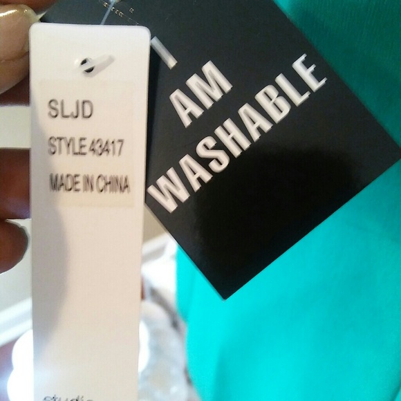 Green washable ruffle dress - Picture 5 of 5